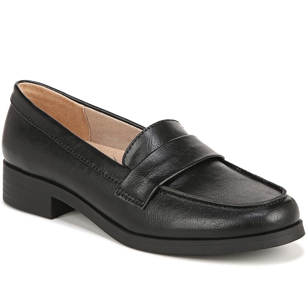 LifeStride Womens Sonoma 2 Slip On Loafers Black 6.5 W
